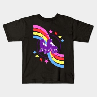 ROLLER DISCO  - Skates for a  Roller Boogie Session Kids T-Shirt